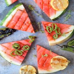 Smoked Salt with Grilled Watermelon