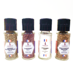 Smoke Salt Pyramid Salt Cabernet Salt Herbes de Provence Salt