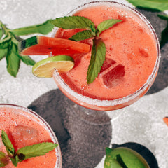 Watermelon Margaritas with Fleur de Sel from Lafayette Spices